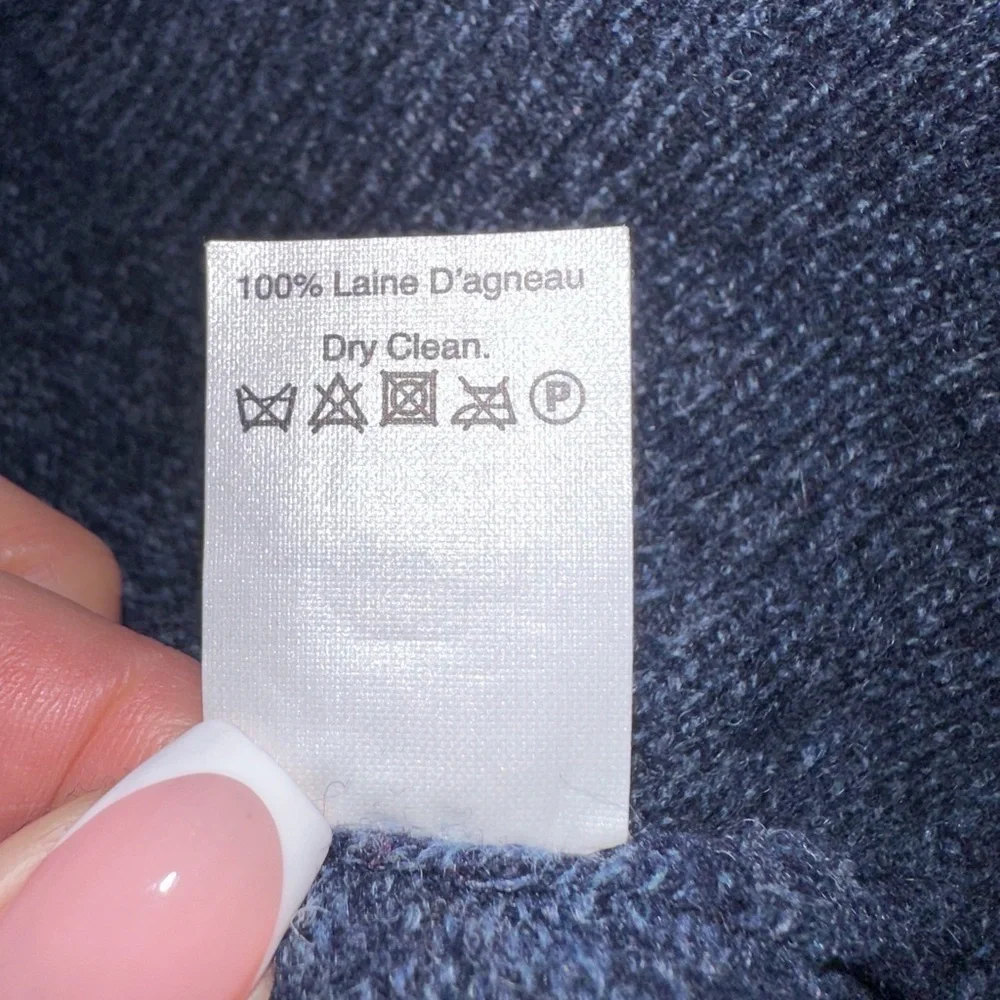 J.Crew Lambswool V-Neck Sweater - Blue, Size L